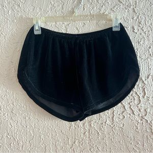 Merritt Charles Black Velvet Shorts